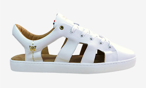 Sneaker Sandale Baron Papillon blanche