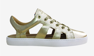 Sneaker Sandale Baron Papillon champagne doré