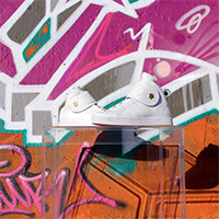 Sneaker Baron Papillon Mid Scratch blanc