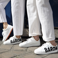 Sneaker Baron Papillon Basse toile champagne