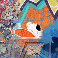 Sneaker Baron Papillon Basse Piping or