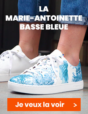 Sneakers Baron Papillon Basse Marie-Antoinette Bleue