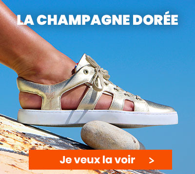 Sneakers Baron Papillon Sandale Champagne Dorée