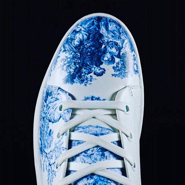 Sneaker Baron Papillon Basse Marie-Antoinette Bleue