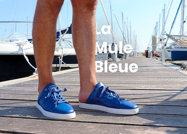 Sneakers Baron Papillon Mule Bleue