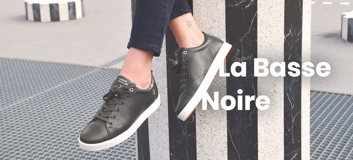 Sneaker Baron Papillon Basse Noire