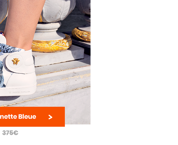 Sneaker Baron Papillon Mid Marie-Antoinette Bleue