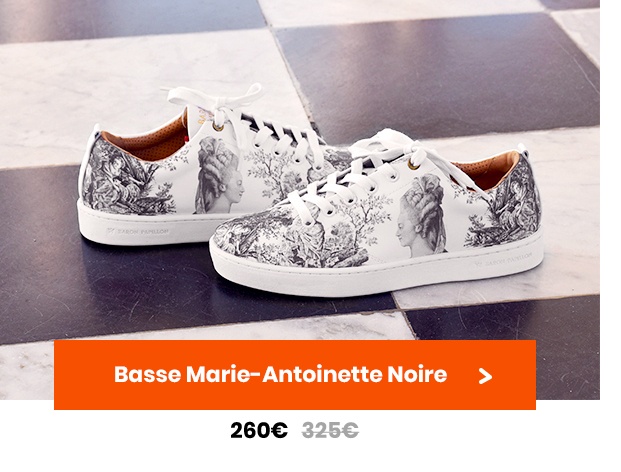 Sneaker Baron Papillon Basse Marie-Antoinette noire