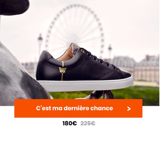 Sneaker Baron Papillon Basse Noire
