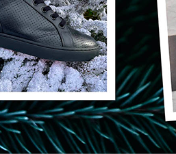 Sneaker Baron Papillon Mid Perforée Noire