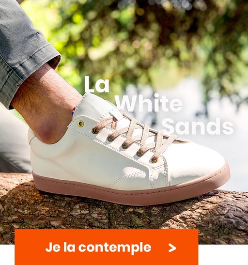 Sneaker Baron Papillon Basse Vegan White Sands