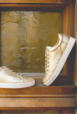 Sneaker Baron Papillon Basse Champagne